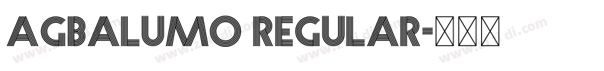 Agbalumo Regular字体转换 Agbalumo Regular字体转换